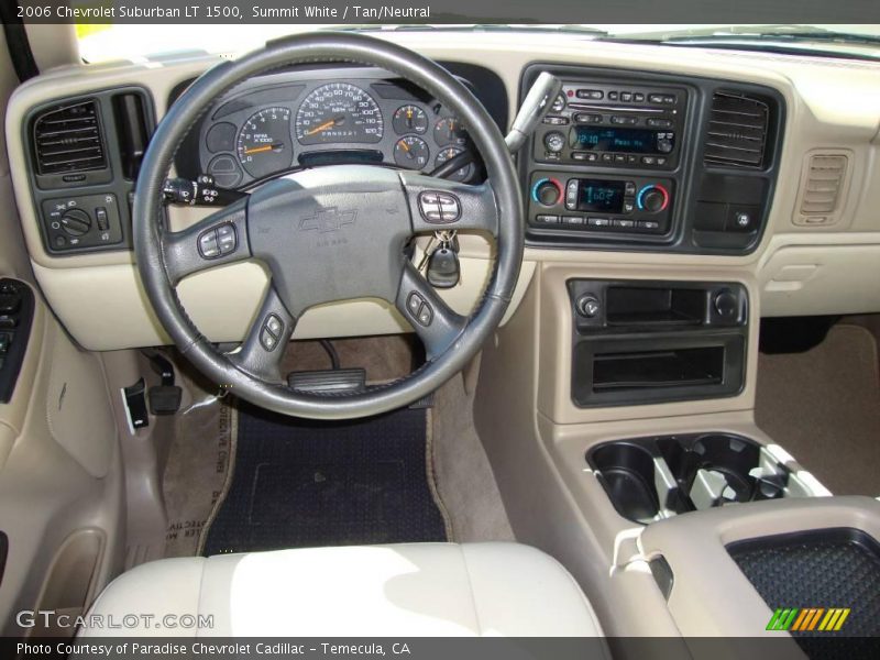 Summit White / Tan/Neutral 2006 Chevrolet Suburban LT 1500
