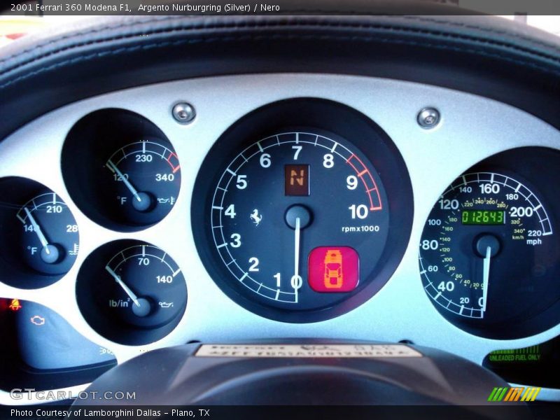 Argento Nurburgring (Silver) / Nero 2001 Ferrari 360 Modena F1