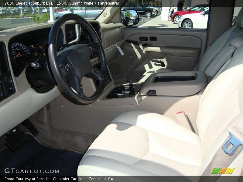 Summit White / Tan/Neutral 2006 Chevrolet Suburban LT 1500