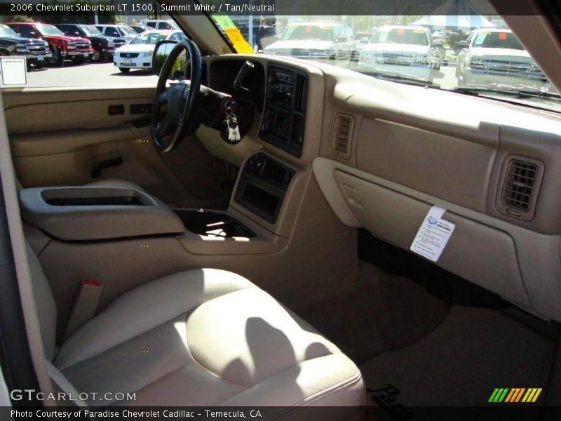 Summit White / Tan/Neutral 2006 Chevrolet Suburban LT 1500