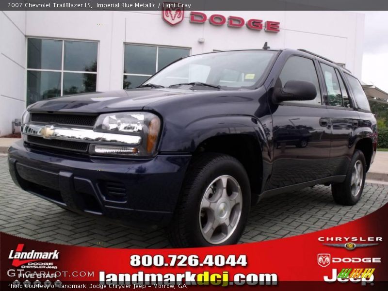 Imperial Blue Metallic / Light Gray 2007 Chevrolet TrailBlazer LS