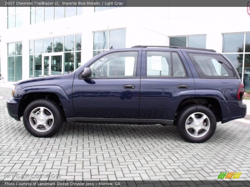 Imperial Blue Metallic / Light Gray 2007 Chevrolet TrailBlazer LS
