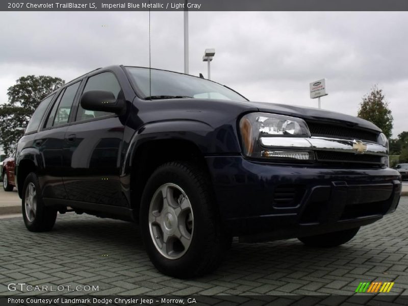 Imperial Blue Metallic / Light Gray 2007 Chevrolet TrailBlazer LS