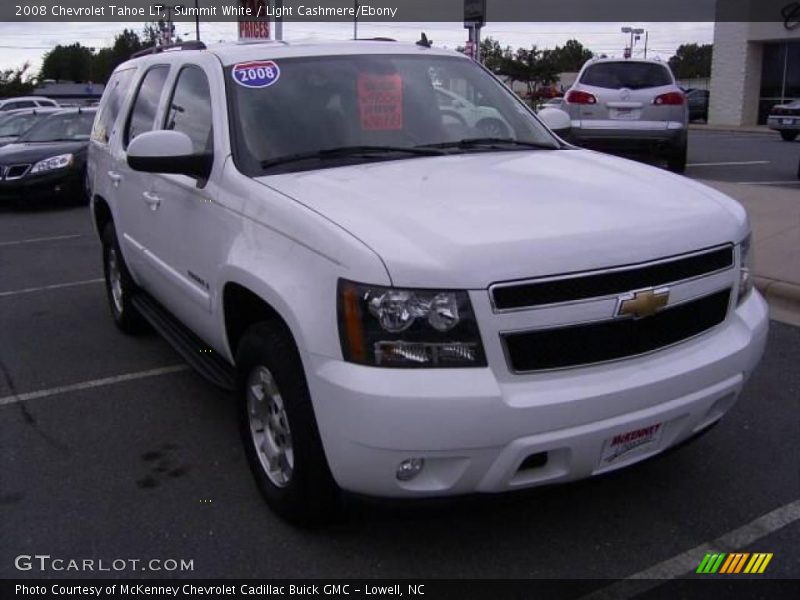 Summit White / Light Cashmere/Ebony 2008 Chevrolet Tahoe LT