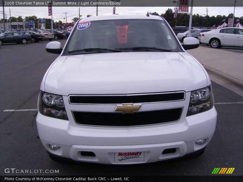 Summit White / Light Cashmere/Ebony 2008 Chevrolet Tahoe LT