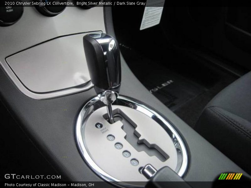 Bright Silver Metallic / Dark Slate Gray 2010 Chrysler Sebring LX Convertible