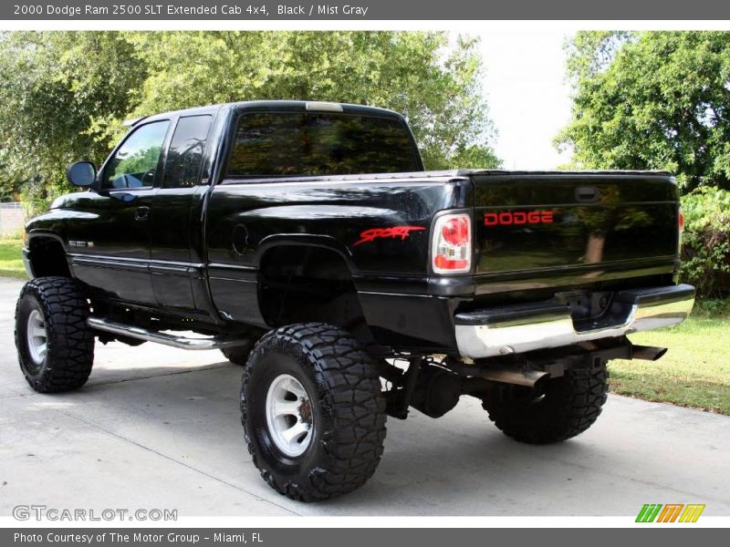 Black / Mist Gray 2000 Dodge Ram 2500 SLT Extended Cab 4x4