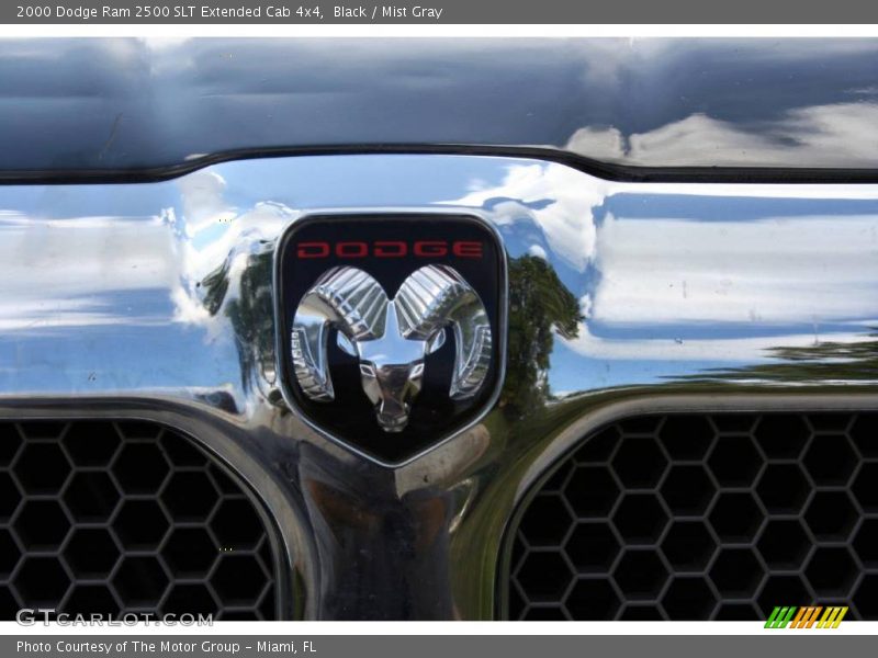 Black / Mist Gray 2000 Dodge Ram 2500 SLT Extended Cab 4x4