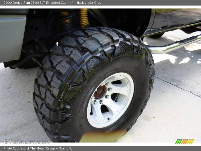 Black / Mist Gray 2000 Dodge Ram 2500 SLT Extended Cab 4x4