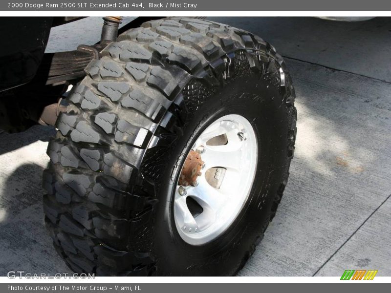 Black / Mist Gray 2000 Dodge Ram 2500 SLT Extended Cab 4x4