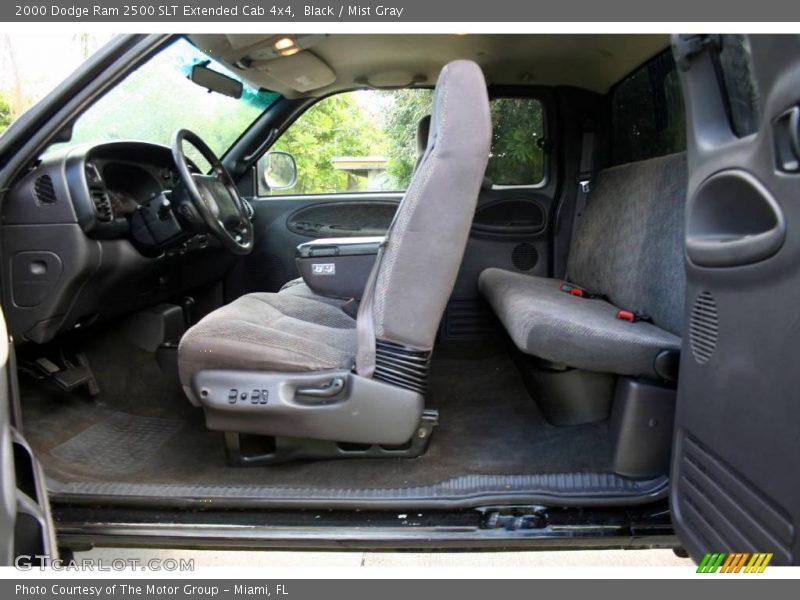 Black / Mist Gray 2000 Dodge Ram 2500 SLT Extended Cab 4x4