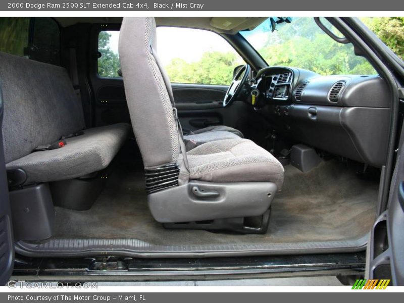 Black / Mist Gray 2000 Dodge Ram 2500 SLT Extended Cab 4x4