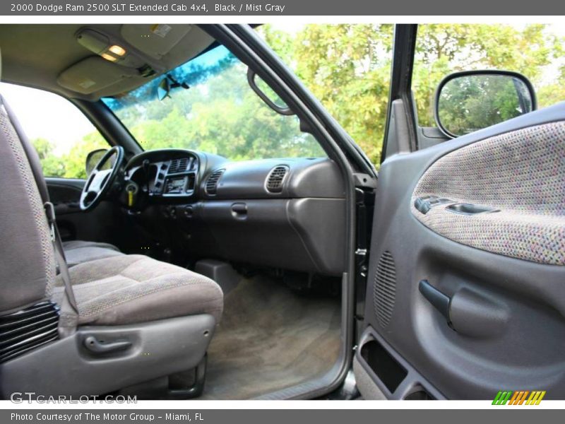 Black / Mist Gray 2000 Dodge Ram 2500 SLT Extended Cab 4x4