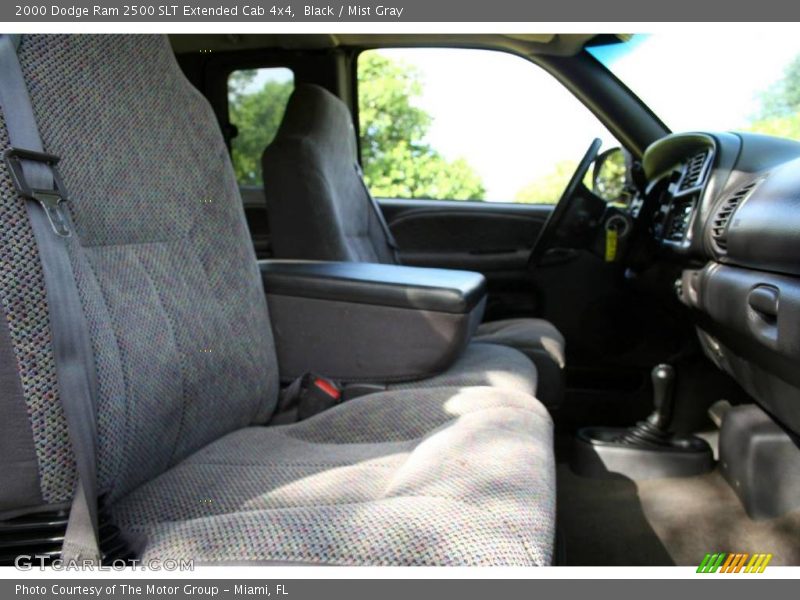 Black / Mist Gray 2000 Dodge Ram 2500 SLT Extended Cab 4x4