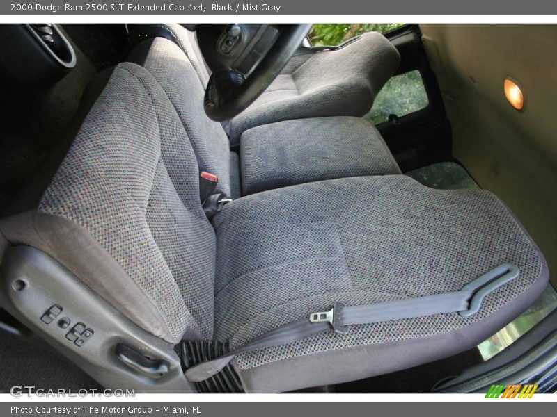 Black / Mist Gray 2000 Dodge Ram 2500 SLT Extended Cab 4x4