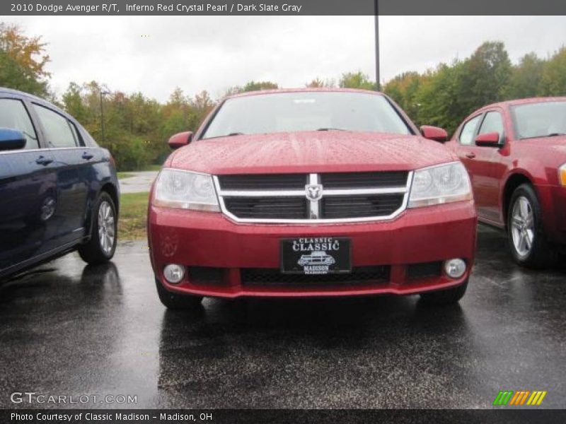 Inferno Red Crystal Pearl / Dark Slate Gray 2010 Dodge Avenger R/T