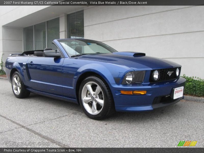 Vista Blue Metallic / Black/Dove Accent 2007 Ford Mustang GT/CS California Special Convertible