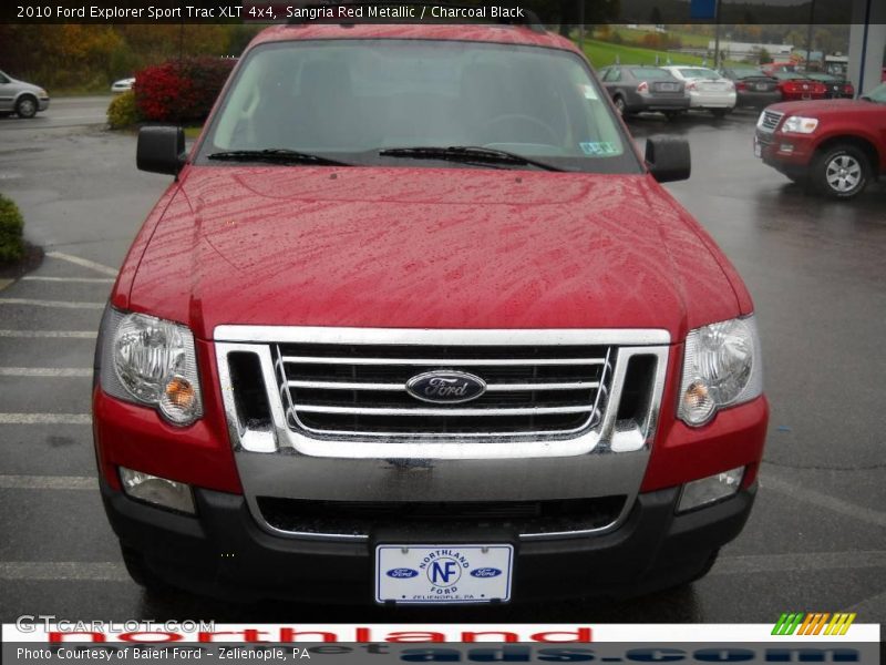 Sangria Red Metallic / Charcoal Black 2010 Ford Explorer Sport Trac XLT 4x4
