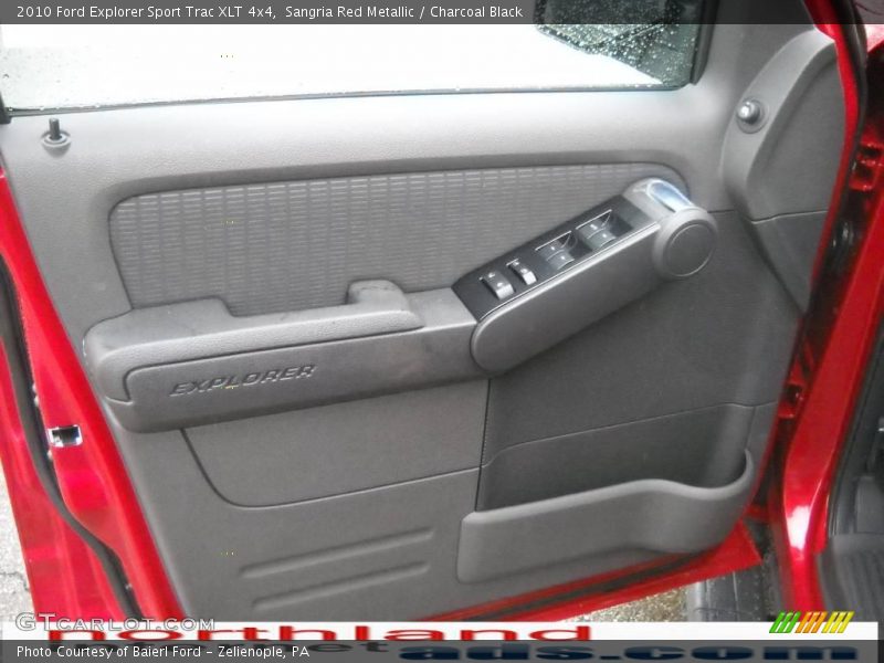 Sangria Red Metallic / Charcoal Black 2010 Ford Explorer Sport Trac XLT 4x4
