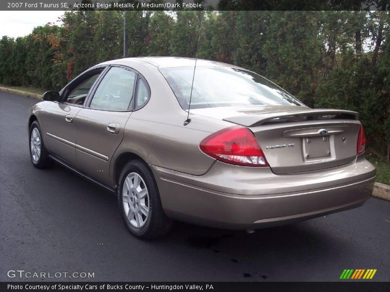 Arizona Beige Metallic / Medium/Dark Pebble 2007 Ford Taurus SE