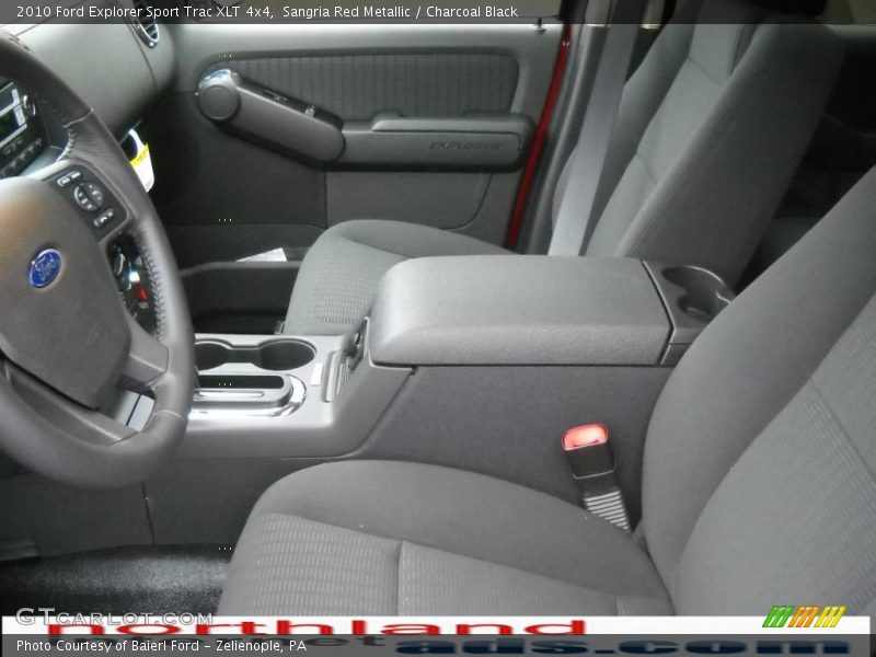 Sangria Red Metallic / Charcoal Black 2010 Ford Explorer Sport Trac XLT 4x4