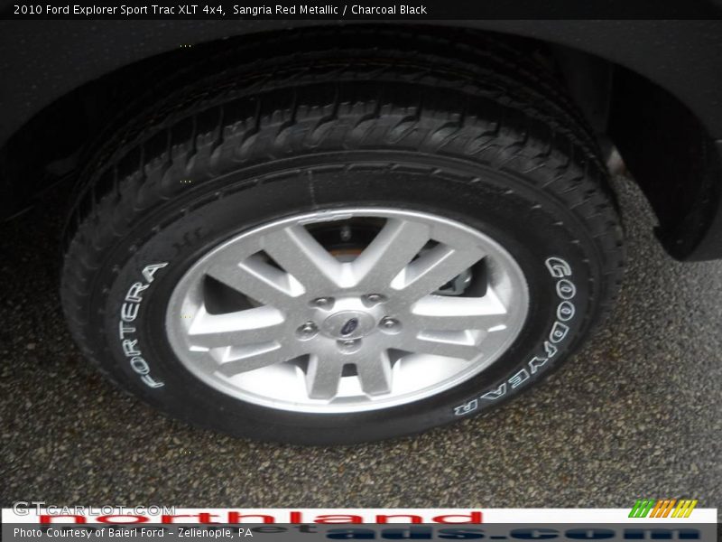 Sangria Red Metallic / Charcoal Black 2010 Ford Explorer Sport Trac XLT 4x4