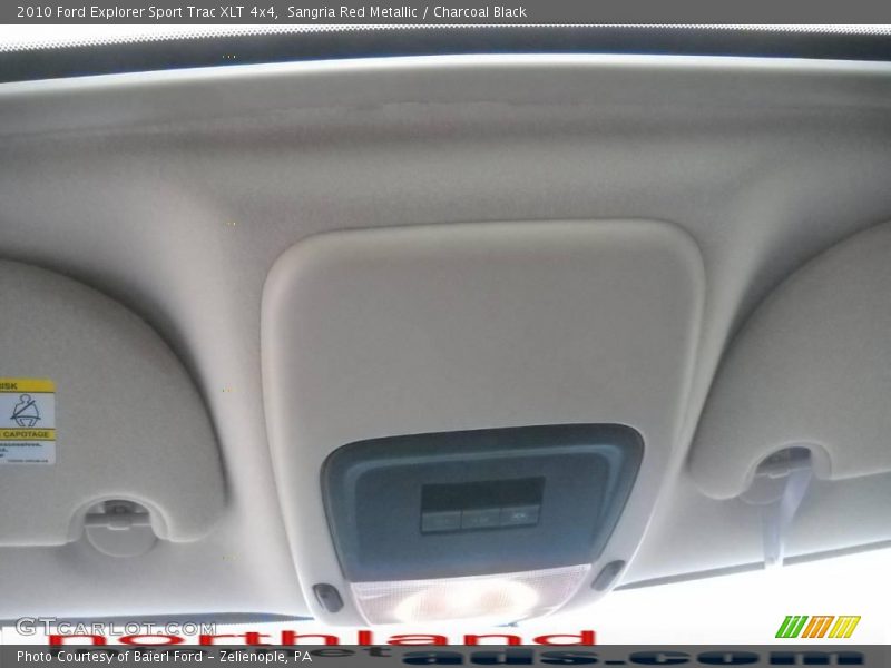 Sangria Red Metallic / Charcoal Black 2010 Ford Explorer Sport Trac XLT 4x4