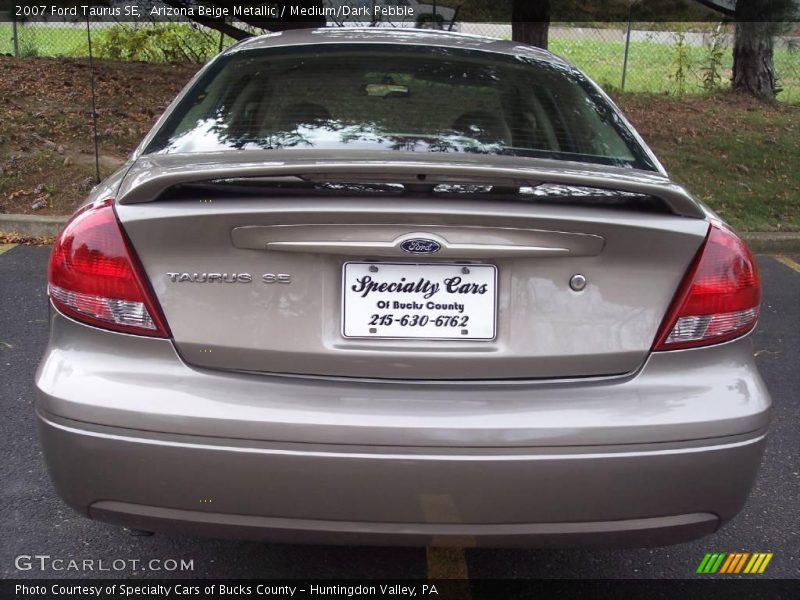 Arizona Beige Metallic / Medium/Dark Pebble 2007 Ford Taurus SE