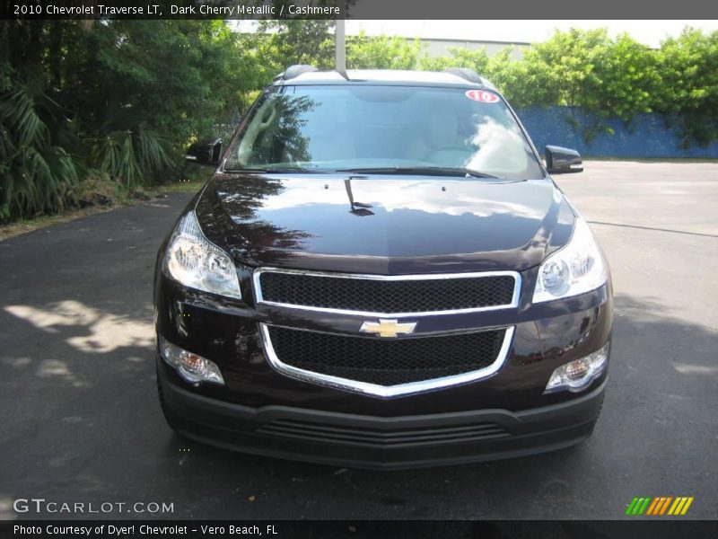 Dark Cherry Metallic / Cashmere 2010 Chevrolet Traverse LT