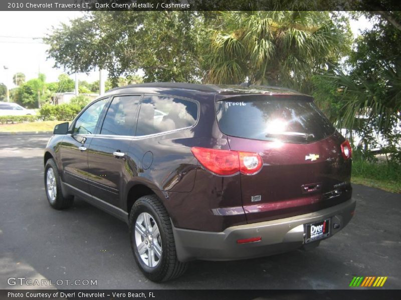 Dark Cherry Metallic / Cashmere 2010 Chevrolet Traverse LT