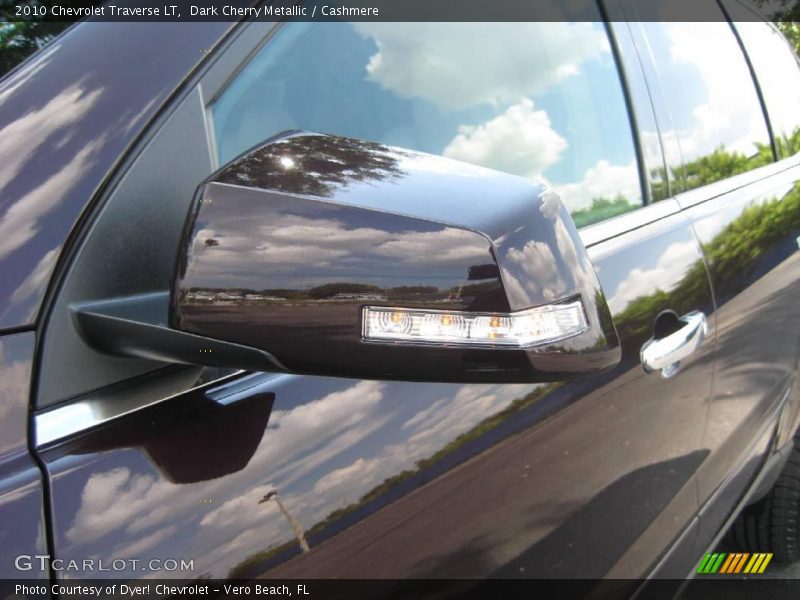 Dark Cherry Metallic / Cashmere 2010 Chevrolet Traverse LT