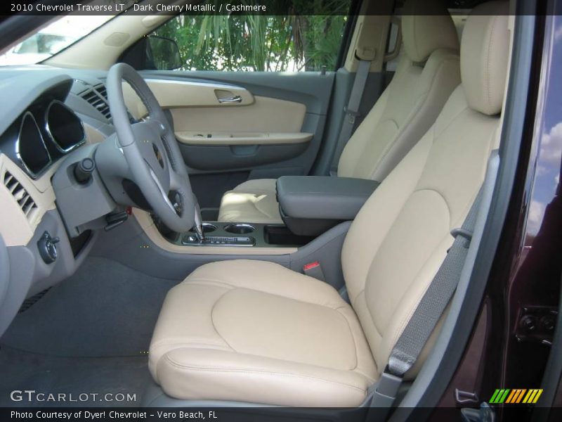 Dark Cherry Metallic / Cashmere 2010 Chevrolet Traverse LT