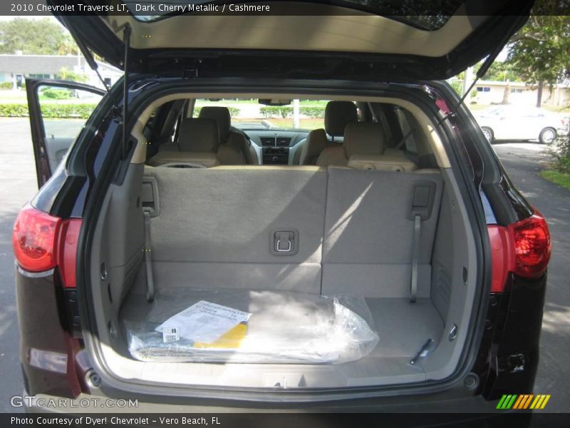 Dark Cherry Metallic / Cashmere 2010 Chevrolet Traverse LT