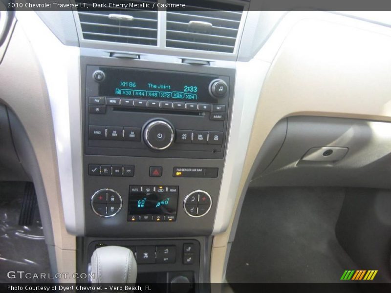 Dark Cherry Metallic / Cashmere 2010 Chevrolet Traverse LT