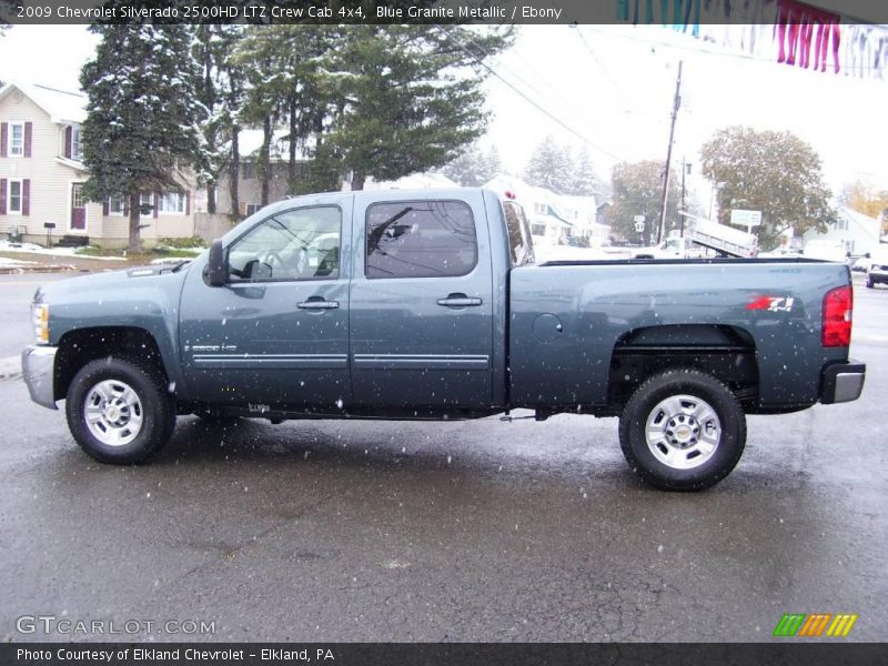 Blue Granite Metallic / Ebony 2009 Chevrolet Silverado 2500HD LTZ Crew Cab 4x4