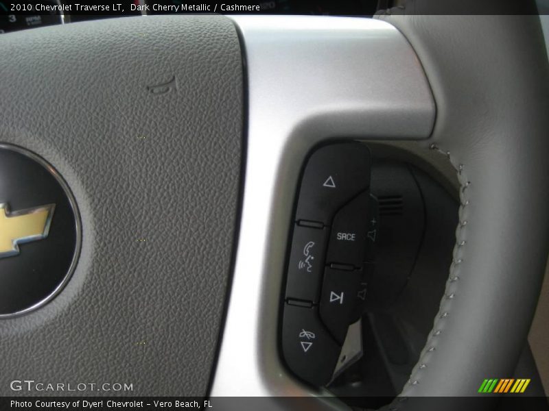 Dark Cherry Metallic / Cashmere 2010 Chevrolet Traverse LT