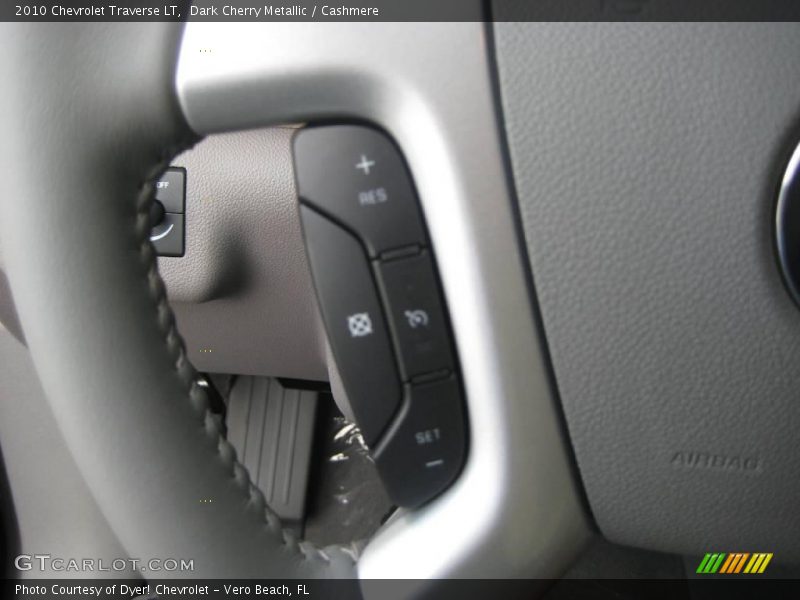 Dark Cherry Metallic / Cashmere 2010 Chevrolet Traverse LT
