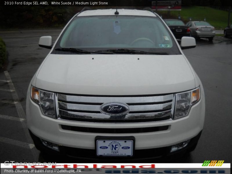 White Suede / Medium Light Stone 2010 Ford Edge SEL AWD