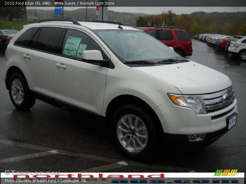 White Suede / Medium Light Stone 2010 Ford Edge SEL AWD