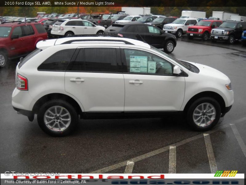 White Suede / Medium Light Stone 2010 Ford Edge SEL AWD