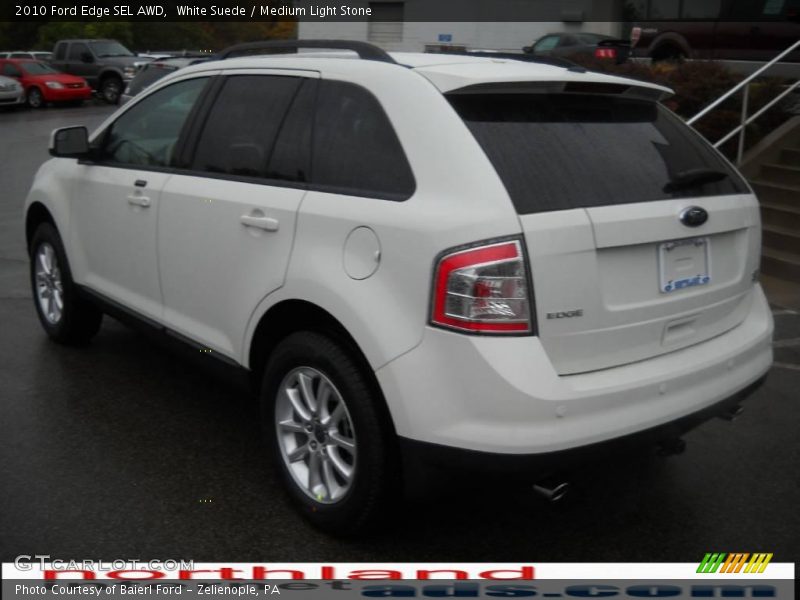 White Suede / Medium Light Stone 2010 Ford Edge SEL AWD