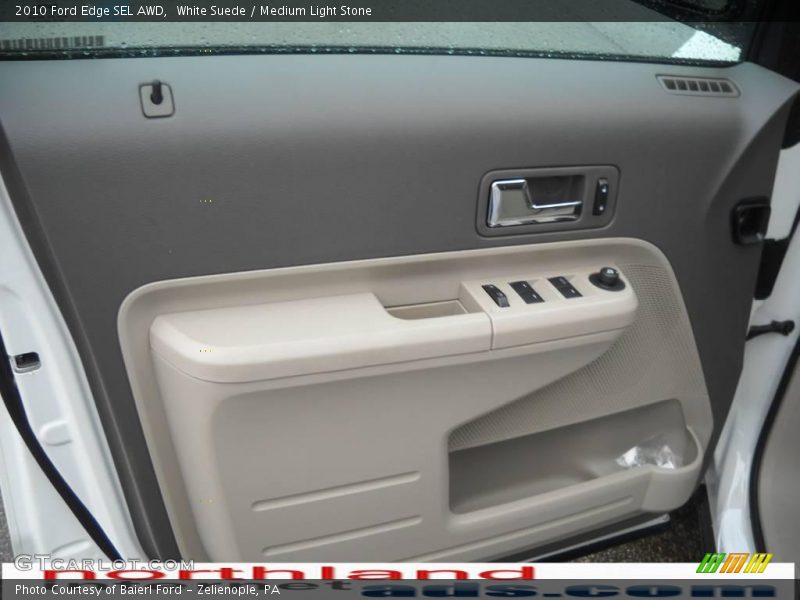 White Suede / Medium Light Stone 2010 Ford Edge SEL AWD