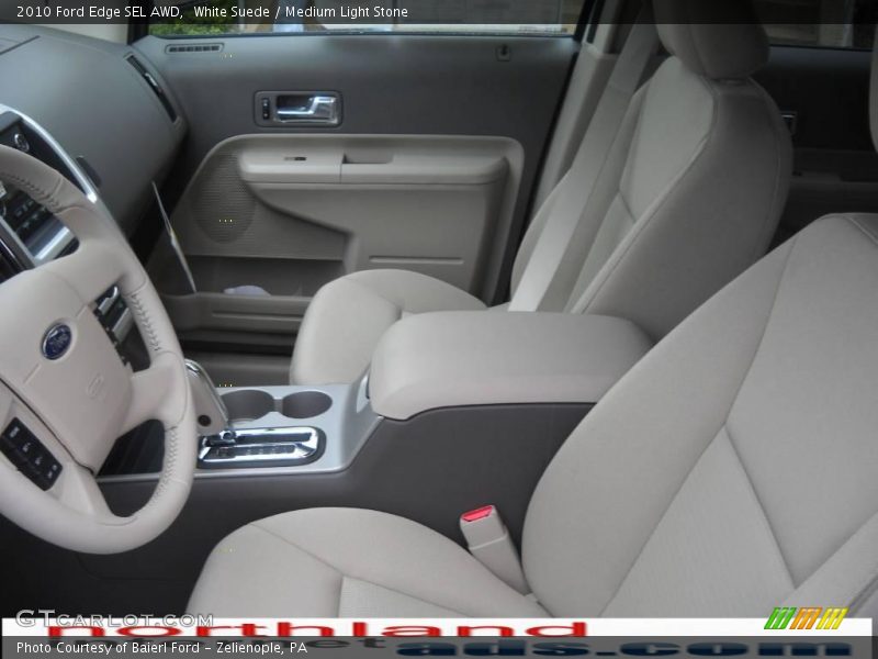 White Suede / Medium Light Stone 2010 Ford Edge SEL AWD