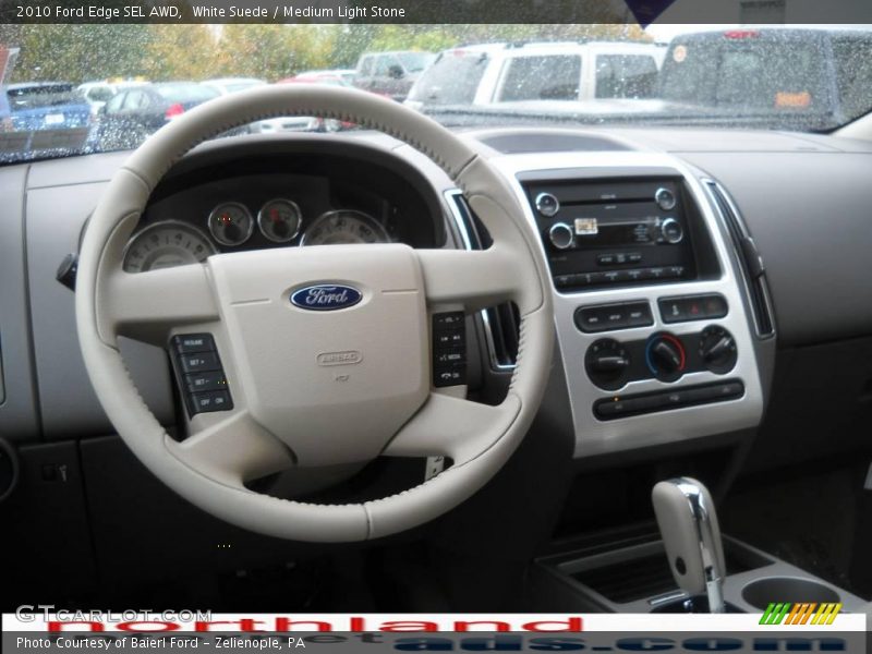 White Suede / Medium Light Stone 2010 Ford Edge SEL AWD