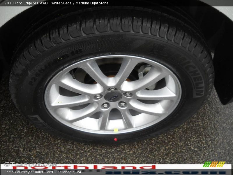 White Suede / Medium Light Stone 2010 Ford Edge SEL AWD