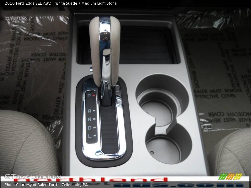 White Suede / Medium Light Stone 2010 Ford Edge SEL AWD