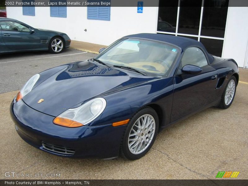 Lapis Blue Metallic / Savanna Beige 2002 Porsche Boxster