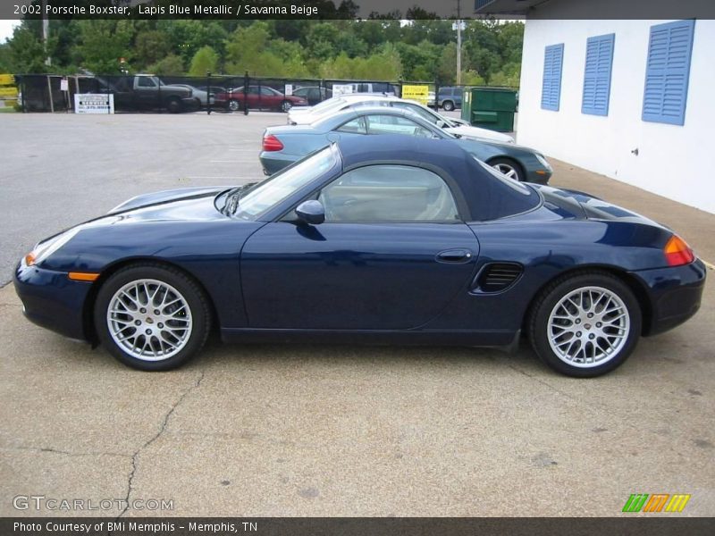 Lapis Blue Metallic / Savanna Beige 2002 Porsche Boxster