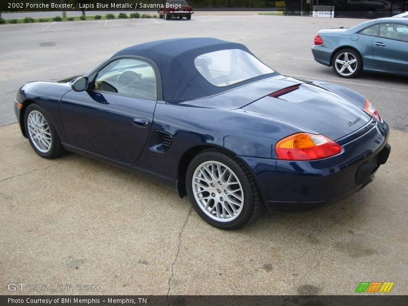 Lapis Blue Metallic / Savanna Beige 2002 Porsche Boxster