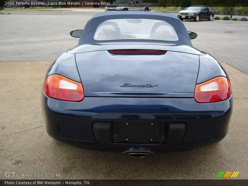 Lapis Blue Metallic / Savanna Beige 2002 Porsche Boxster